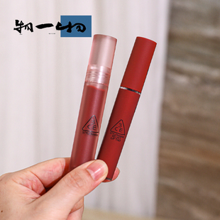 3CE丝绒雾面唇釉Taupe哑光口红laydown Daffodil砖红色苦咖啡显白