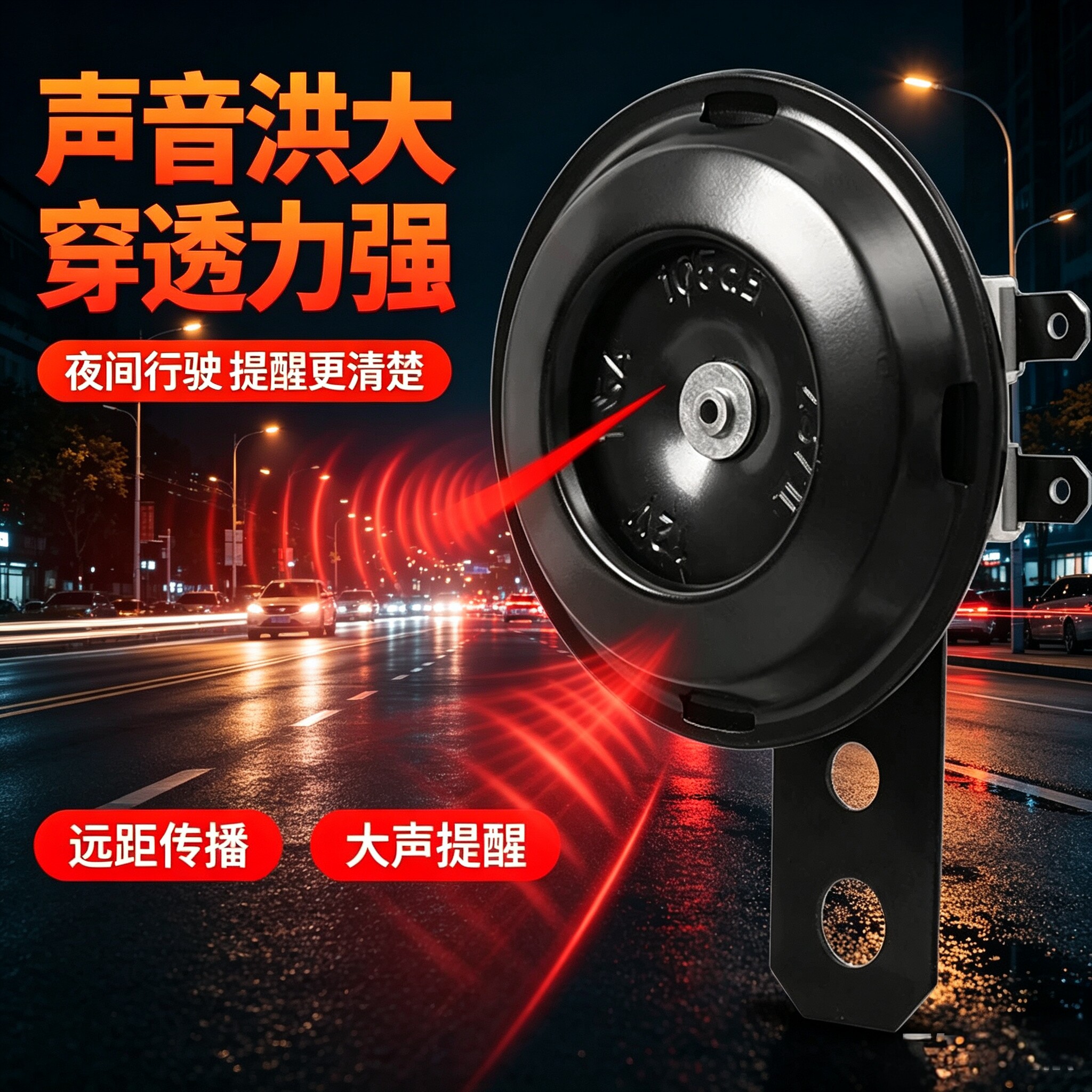 电动车喇叭通用型大声音改装防水三轮摩托电瓶车高音喇叭穿透力强