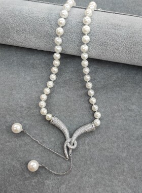 时尚精品复古珍珠项链 新店促销量低价销售实品珍珠项链