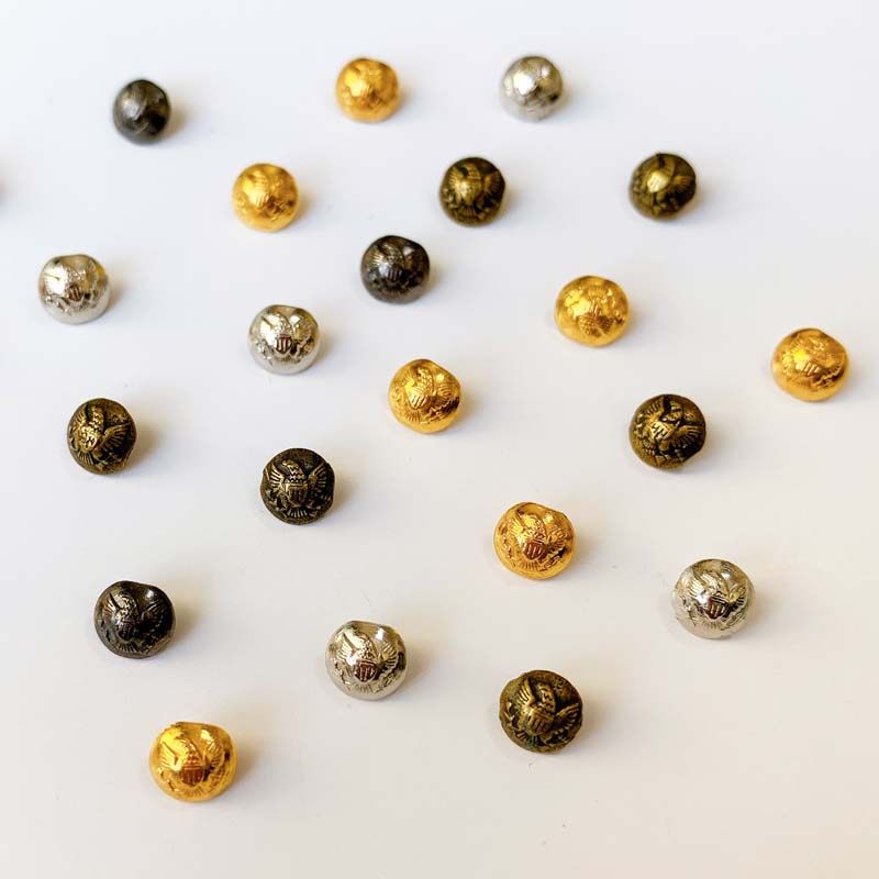 手工DIY娃娃衣自制辅料 娃衣配件 超级迷你老鹰标扣大衣扣海军风,居家布艺,纽扣,淘宝优惠券,粉丝福利购,淘宝优惠卷