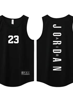 23号美式篮球服背心男坎肩运动T
