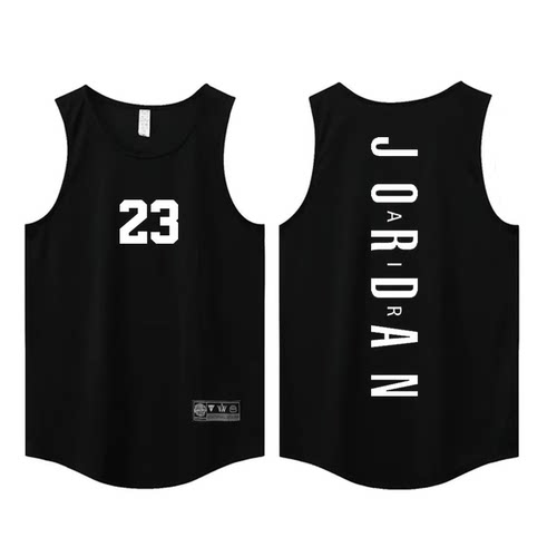 23号美式篮球服背心男坎肩运动T