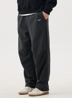 KITH加绒裤子男潮牌美式伞兵工装裤男士直筒休闲卫裤秋冬运动长裤