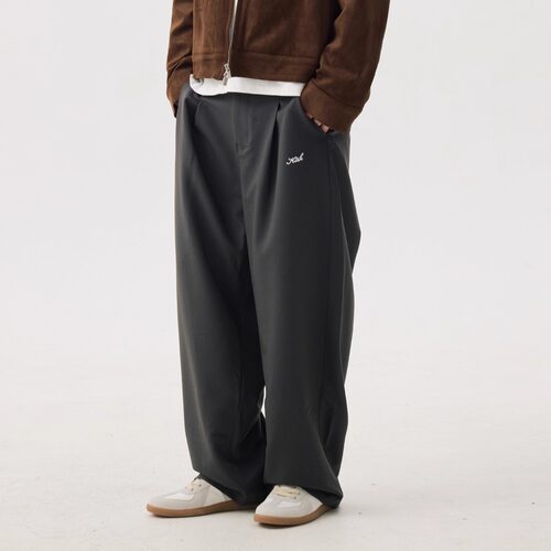 KITH刺绣阔腿休闲西裤