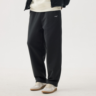 阔腿休闲裤 KITH加绒长裤 美式 男秋冬宽松垂感明线卫裤 子 直筒运动裤