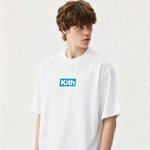 KITH BOX LOGO印花短袖美潮男圆领套头Tee恤情侣宽松百搭打底衫女