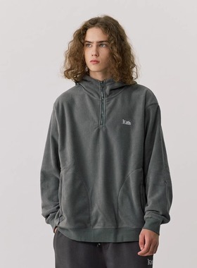 Kith 摇粒绒抓绒衣外套羊羔绒连帽套头卫衣加厚加绒秋冬男女同款