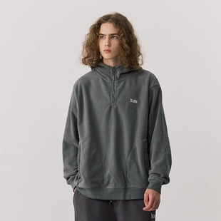 Kith 摇粒绒抓绒衣外套羊羔绒连帽套头卫衣加厚加绒秋冬男女同款