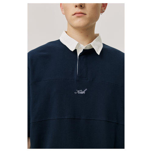 KITH刺绣短袖拼接POLO衫