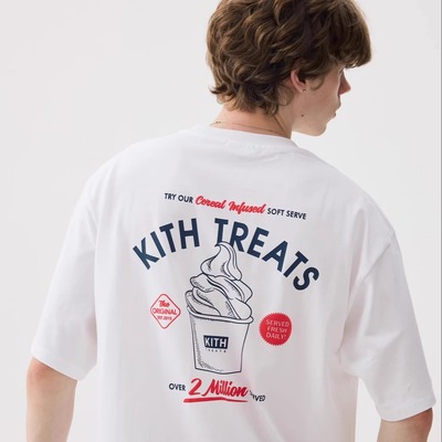 KITHtreats冰淇淋雪糕发泡短袖