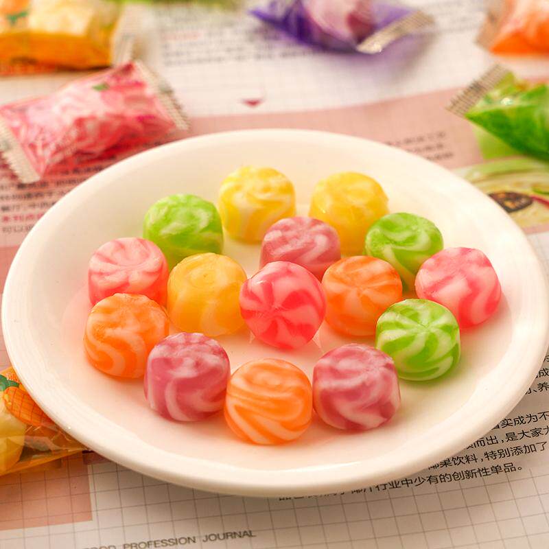 徐福记维生素C果汁硬糖500g 多种水果小零食喜糖休闲糖果散装批发