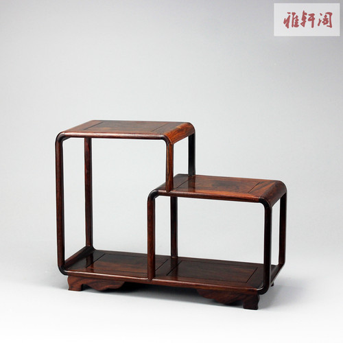 大红酸枝小多宝架博古架榫卯结构