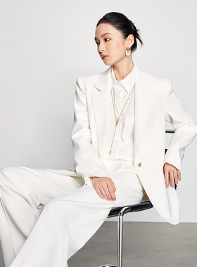 阔腿裤西装套装女高级感2025新款春秋时尚气质女神范高级休闲西服