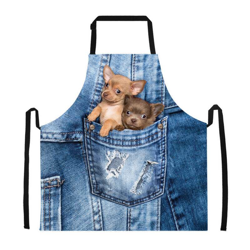 3d围裙韩版时尚包邮厨房无袖背带围裙情侣围裙可来图定制