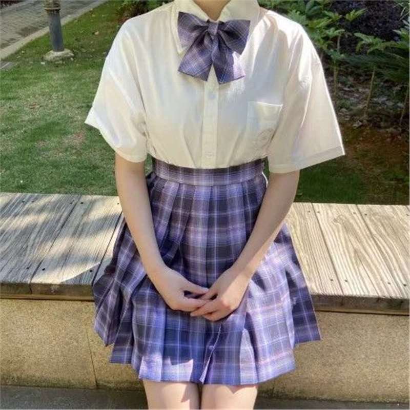 日系jk制服浪漫不死格裙正版原创套装春夏季短袖全套百褶裙基础