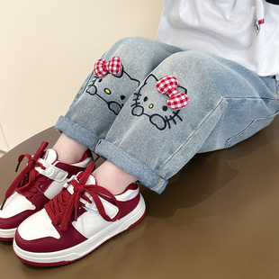 秋季 2025新款 洋派儿童休闲老爹裤 童装 长裤 子女童牛仔裤 宝宝秋装 裤