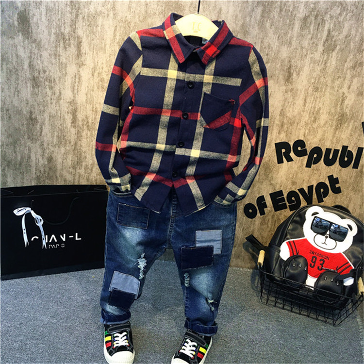 Chemise enfant à manche longue - Ref 2083182 Image 1