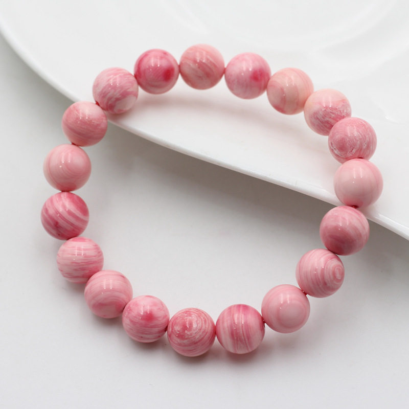 天然胭脂螺女皇贝手串手链 单圈三圈贝壳手串梅花贝女款手串饰品