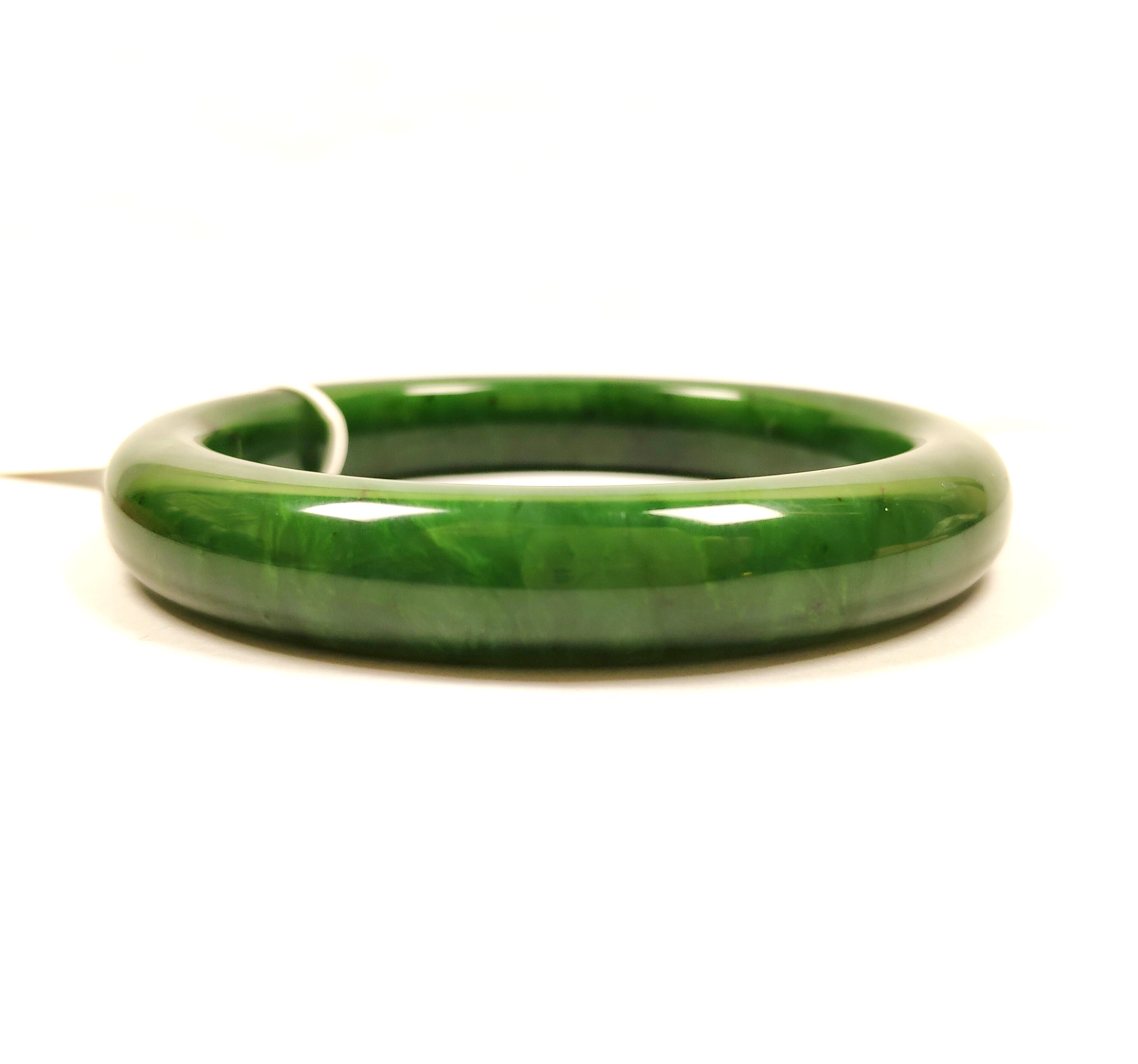 02/03/04/05 天然和田玉碧玉手镯 无酸洗注胶无染色保真性价比高