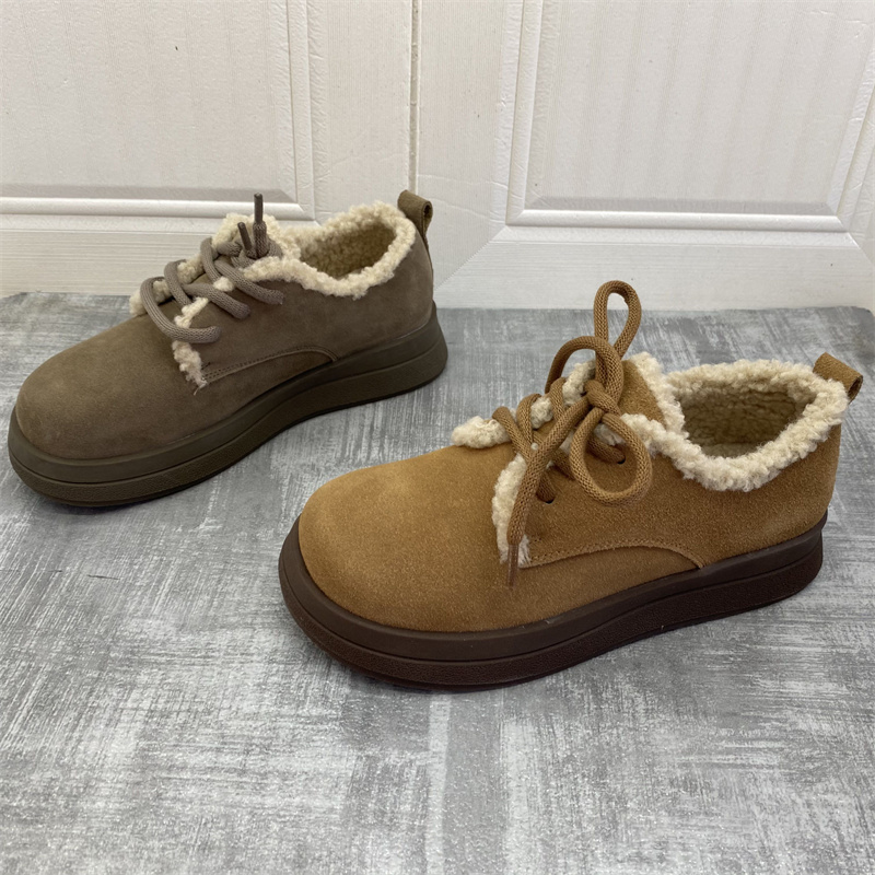 2025系带真皮软底简约休闲平底百搭断码清仓舒适时尚新秋款女单鞋