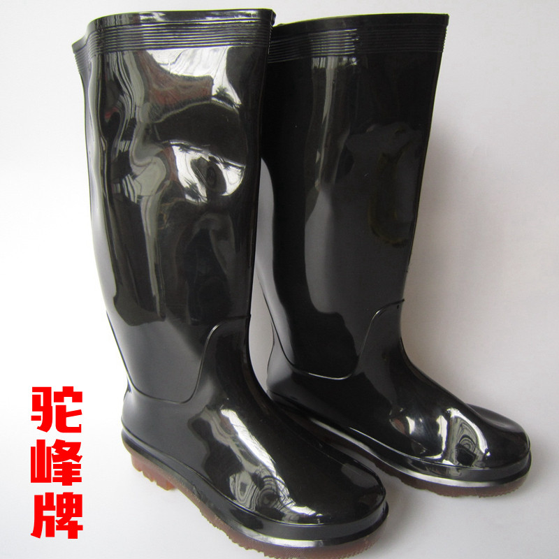 GENUINE HUMP RAIN BOOTS MENS WATER SHOES RAIN BOOTS MENS ANTI-SLIP WATERPROOF WEAR-RESISTANT DURABLE HIGH PLASTIC OVERSHOES RUBBER SHOES