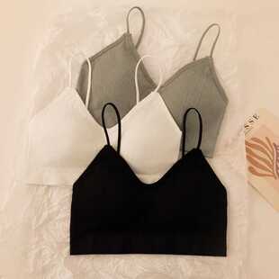 新款 内衣学生初中生美背抹胸无痕少女高中生裹胸吊带背心内搭外穿