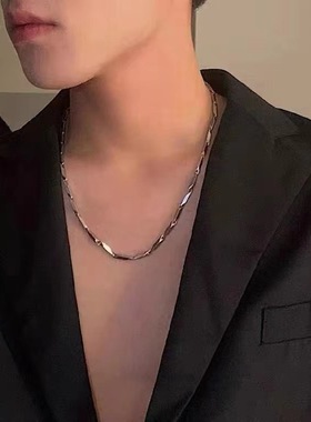 男士脖子挂件太钢细款项链男钛航