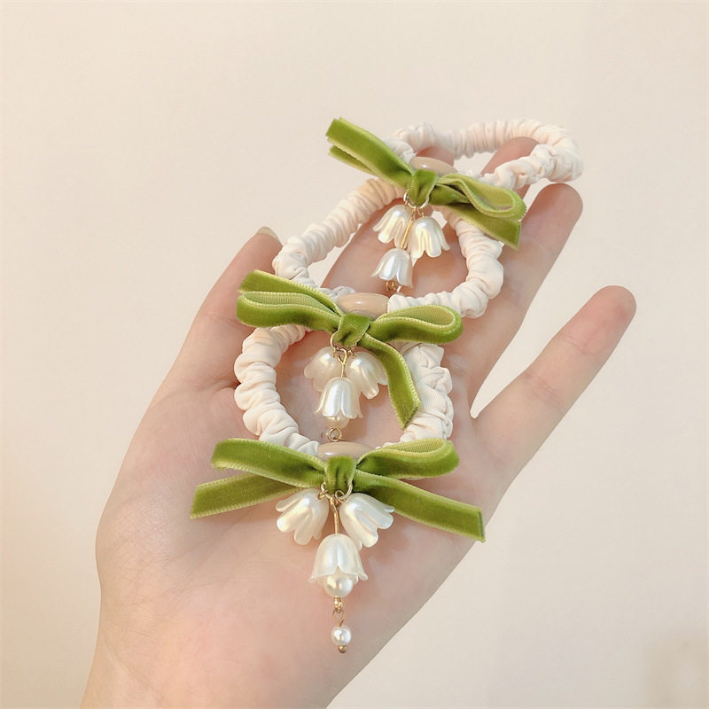 麻花辫发饰低发尾发圈小花辫子夹图片
