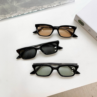 gm墨镜长方形小框凹造型防紫外线王鹤棣同款 太阳眼镜 防晒男女个性