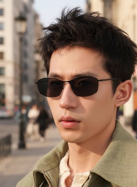 2026新款户外登山雪地长方形太阳镜男女偏光防晒墨镜复古开车专用