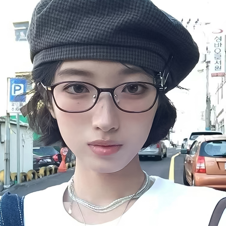 安可拉红色方框显白近视眼镜女可配专用高度数镜片日系小脸眼睛架