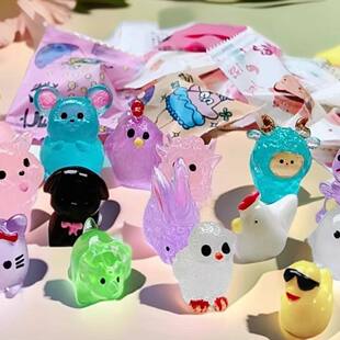 迷你小动物夜光盲袋卡通玩具独立包装 六一儿童节礼物 送小孩