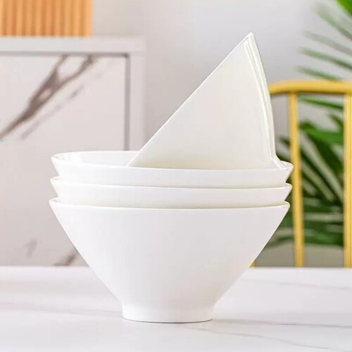 依山石坊一级品无铅骨瓷家用面碗
