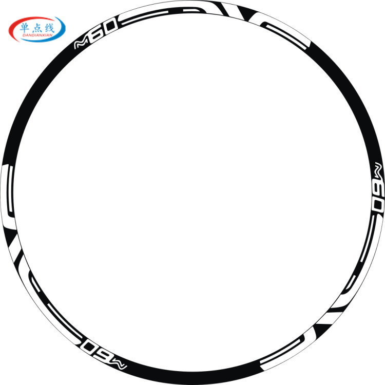 ENVE M60山地车碟刹油刹轮组贴纸自行车轮毂轮框轮子镂空雕刻转印