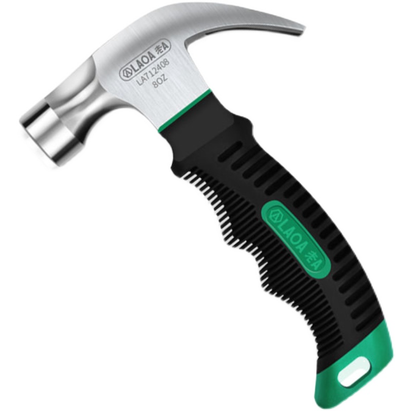 老A 迷你羊角锤家用多功能铁榔头LA712408木工钉锤破窗敲击小锤子