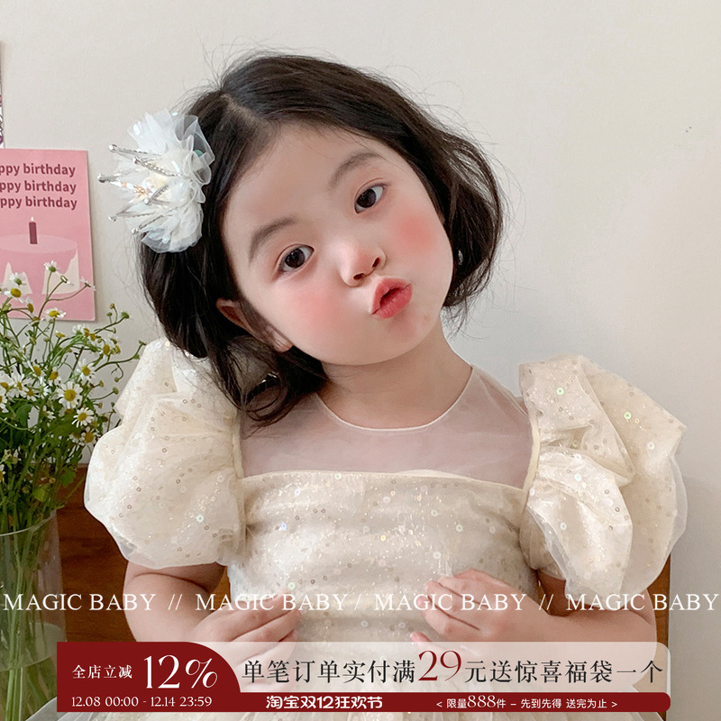 女宝宝生日皇冠头饰花童发饰