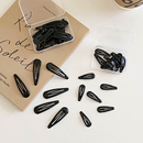 儿童发夹黑色女童发卡水滴迷你bb夹侧边刘海夹子碎发夹宝宝头饰