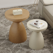 凌虹北欧风边几民宿沙发客厅小圆桌边几艺术咖啡馆奶油风床头角几