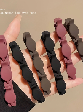 懒人双层编发公主发夹女前额刘海边夹侧边碎发夹头顶发卡夹子发饰