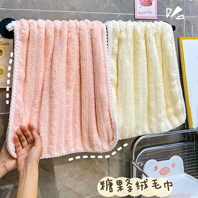 珊瑚绒毛巾吸水速干不易掉毛面巾