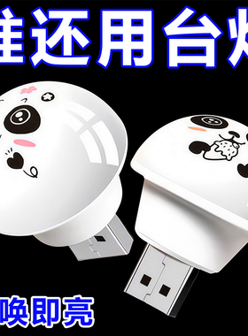 迷你版usb小夜灯卧室睡眠床头灯宿舍护眼台灯便携式节能家用氛围