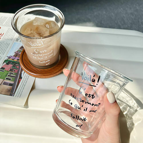 玻璃咖啡杯冰美式杯子家用水杯