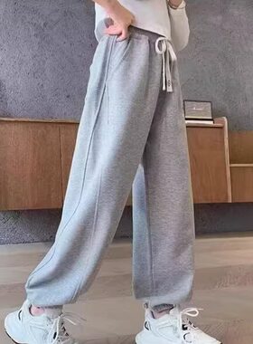 女童春秋款运动裤中大童休闲卫裤