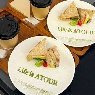 定制撒粉模具蔬菜粉盘饰模具冷菜摆盘菜品装饰凉菜亚克力模板订制