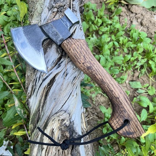 新款瑞士小手斧65高锰钢锻造户外劈柴砍树多功能锤斧斧头砍柴斧