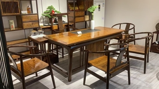 鑫阳光良艺新中式 茶桌椅组合禅意实木功夫泡茶台办公室家简约现代