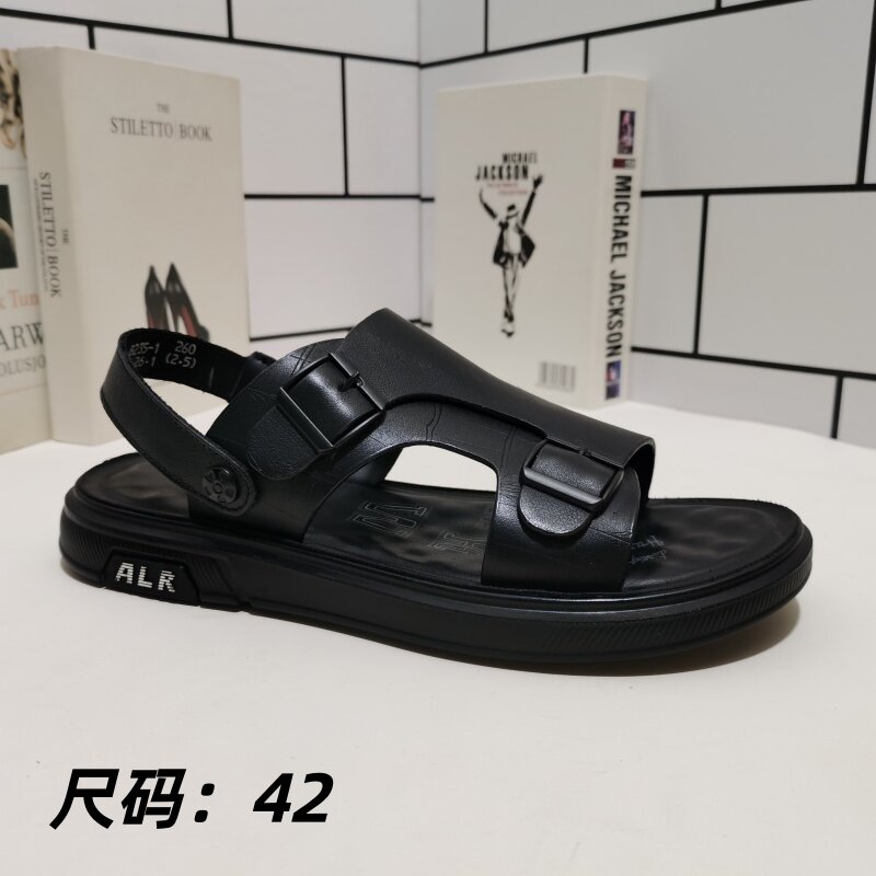 外贸真皮断码男鞋夏季沙滩鞋凉鞋