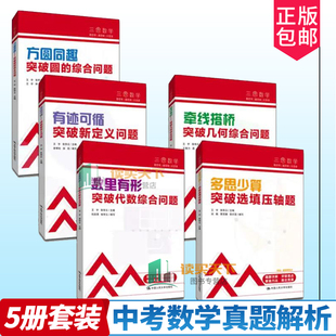 现货 人大附中及分校教师编写中考数学解析套装全5册 初中七年八九年级中考数学真题解析 内含解题视频伴读 人民大学出版社