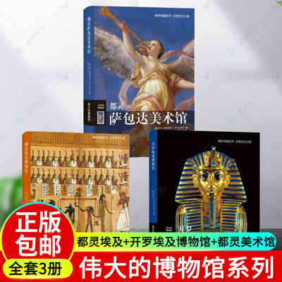 现货 伟大的博物馆 都灵埃及博物馆+开罗埃及博物馆+都灵达美术馆 弗朗西斯卡萨尔瓦多里 博物馆馆藏艺术品欣赏赏析书hij