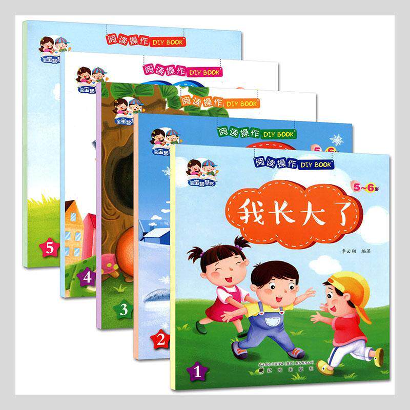 宝宝智慧书阅读操作DIY BOOK(5-6岁)李云翔学龄前儿童 儿童读物书籍